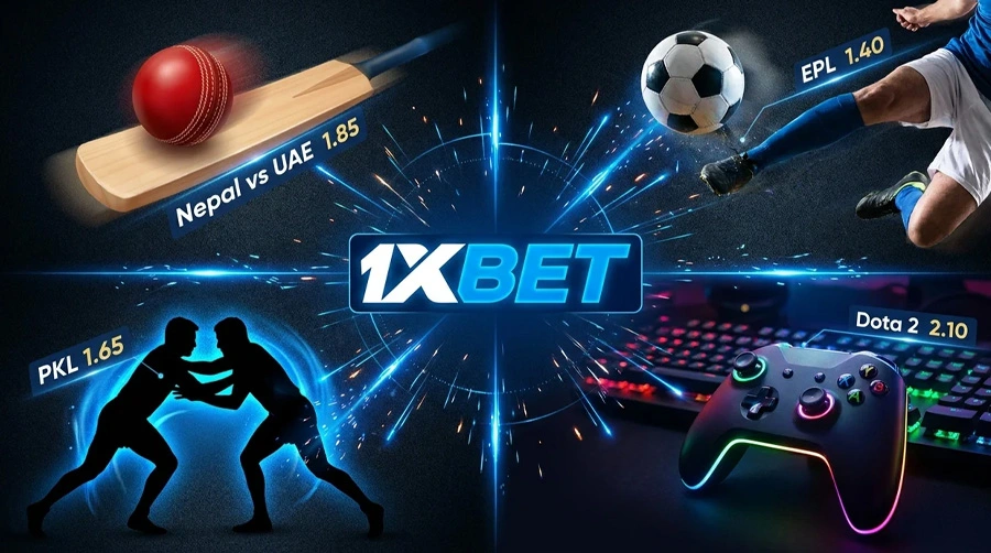 Sri Lanka sports markets at 1xBet — cricket, football, rugby, e-sports
